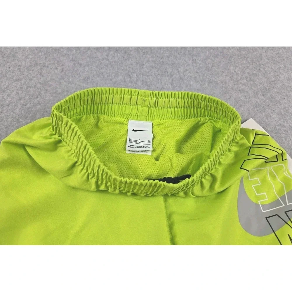 Nike Swim Boys Size Small Swimming Trunks Shorts Green Logo Bathing Suit NEW‎